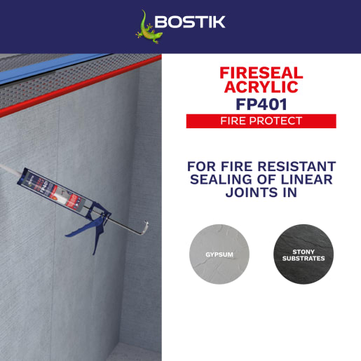 Bostik FP401 Fireseal Acrylic Sealant 310ml White