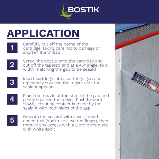 Bostik FP401 Fireseal Acrylic Sealant 310ml White
