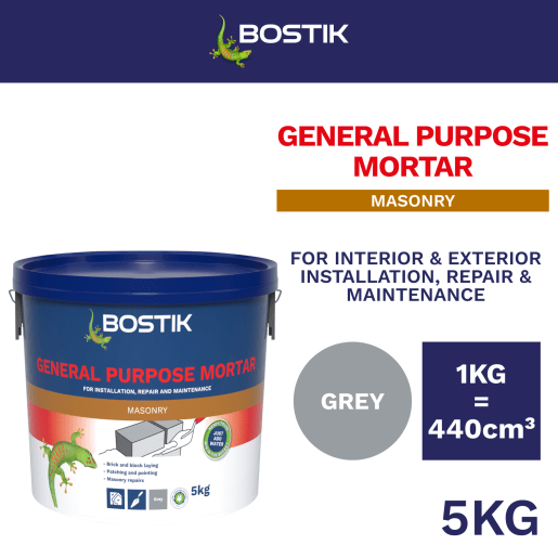 Bostik Cementone General Purpose Mortar 5kg Grey