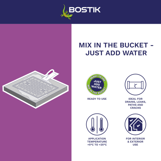 Bostik Cementone Rapid Setting Cement 10kg Grey