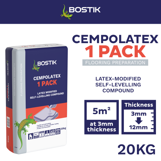 Bostik Cempolatex Latex Floor Leveller 20kg Grey