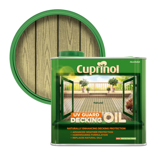 Cuprinol UV Guard Deck Oil 2.5 Litre Natural
