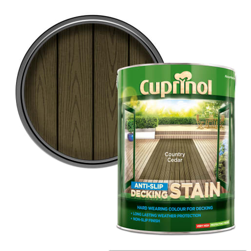 Cuprinol Anti-Slip Decking Stain 5L Country Cedar