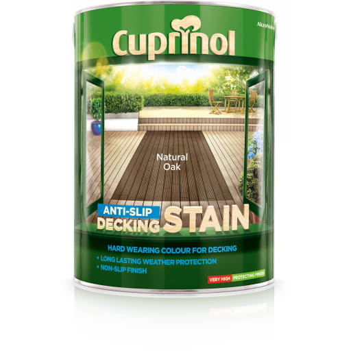 Cuprinol Anti-Slip Decking Stain Natural Oak 5L