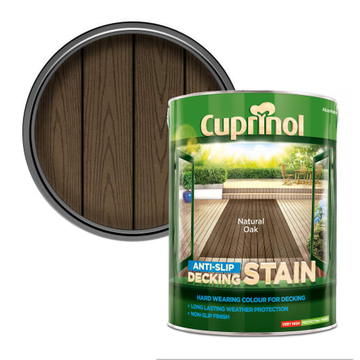 Cuprinol Anti-Slip Decking Stain 5L Natural Oak