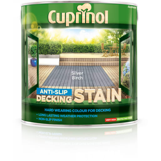 Cuprinol Anti-Slip Decking Stain Silver Birch 2.5L