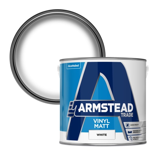 Armstead Trade Vinyl Matt 2.5 Litre White