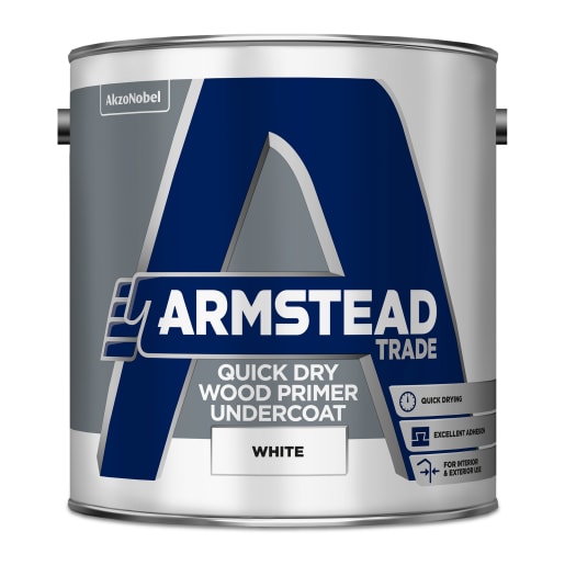 Armstead Trade Quick Dry Wood Primer Undercoat 2.5L White