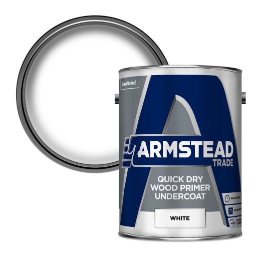 Armstead Trade Quick Dry Wood Primer Undercoat 5L White