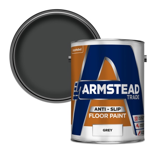 Armstead Trade Anti Slip Floor Paint 5L Grey