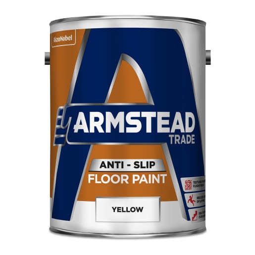 Armstead Trade Anti-Slip Floor Paint 5.0L Yellow