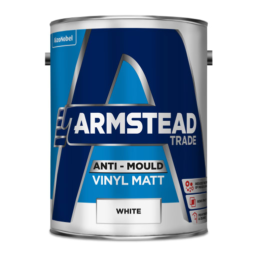 Armstead Trade Anti-Mould Vinyl 5.0L Matt White