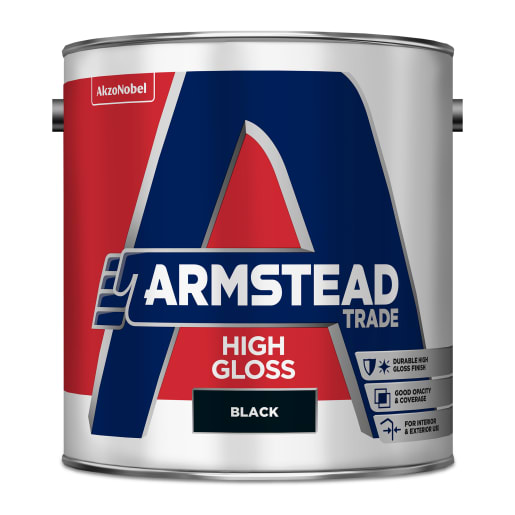 Armstead Trade High Gloss 2.5 Litre Black