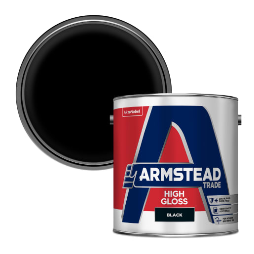 Armstead Trade High Gloss 2.5 Litre Black