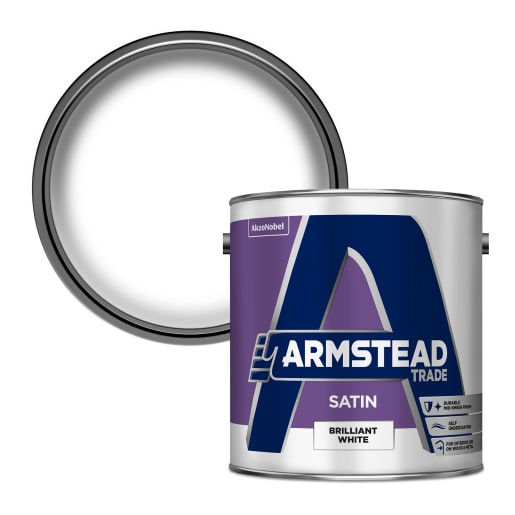 Armstead Trade Satin Paint 2.5L Brilliant White