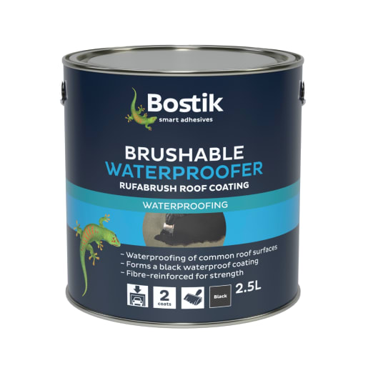 Bostik Brushable Waterproofer 2.5 Litres Black