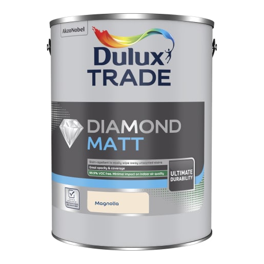 Dulux Trade Diamond Matt Paint 5L Magnolia