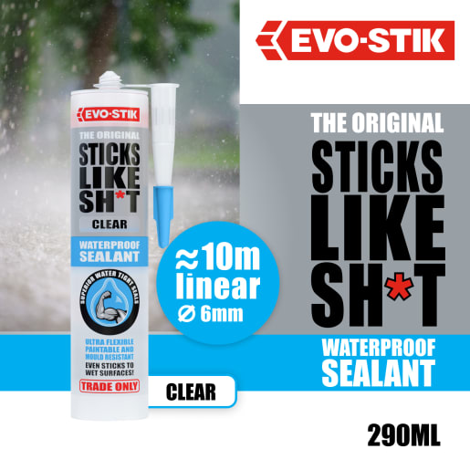 Evo-Stik Sticks Like Sh*t Ultra Waterproof Sealant 290ml Clear