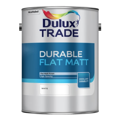 Dulux Trade Flat Matt Emulsion Paint 5L White