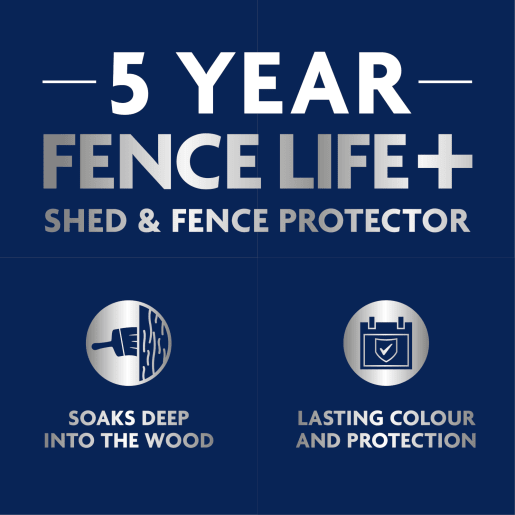 Ronseal 5 Year Fence Life+ Shed & Fence Protector 5L Forest Green
