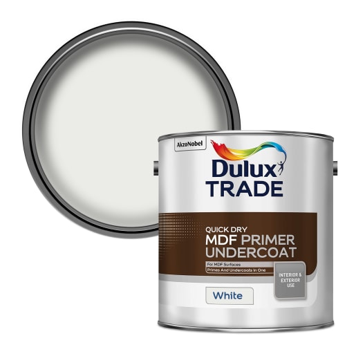Dulux Trade Quick Dry MDF Primer Undercoat 2.5L White