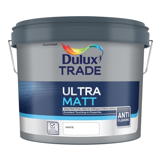Dulux Trade Ultra Matt Paint 10L White