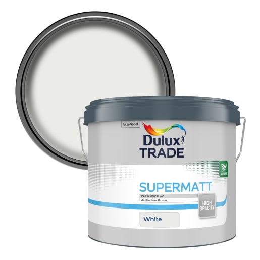 Dulux Trade Supermatt Paint 10L White