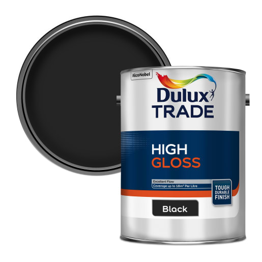 Dulux Trade High Gloss 5L Black