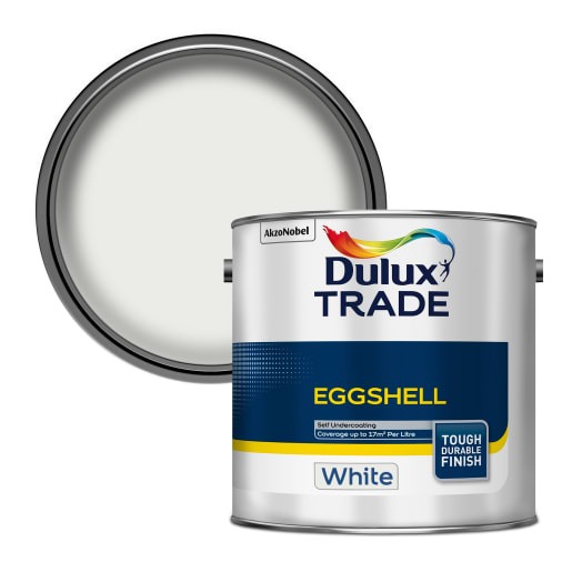 Dulux Trade Eggshell Paint 2.5L White