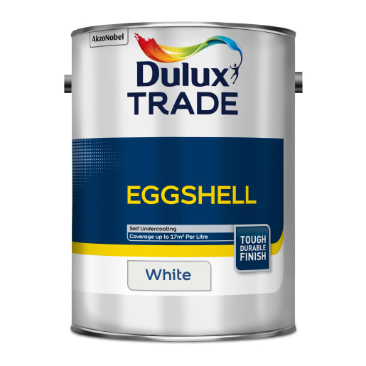 Dulux Trade Eggshell Paint 5L Pure Brilliant White