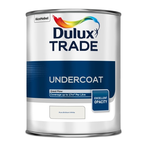 Dulux Trade Undercoat Paint 1L Brilliant White