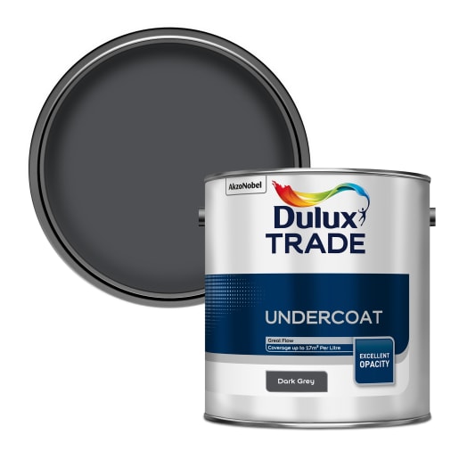 Dulux Trade Undercoat Paint 2.5L Dark Grey