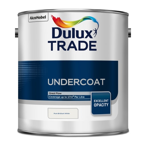 Dulux Trade Undercoat Paint 2.5L Brilliant White