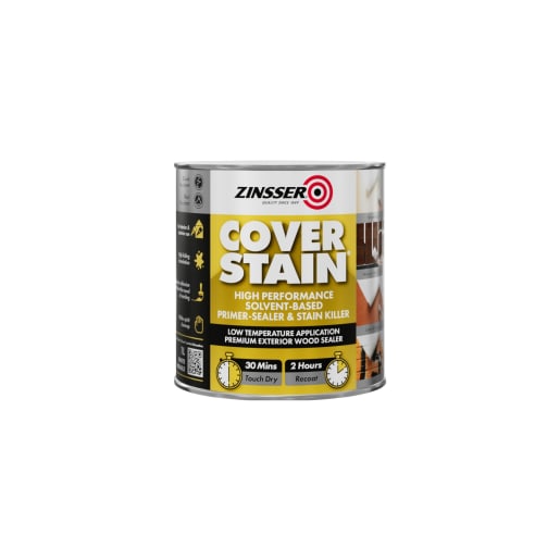 Zinsser Cover Stain Primer - Stain Blocker - Bond Coat 1L White