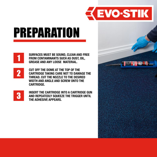 Evo-Stik Sticks Like Sh*t Turbo All Weather Adhesive 290ml White
