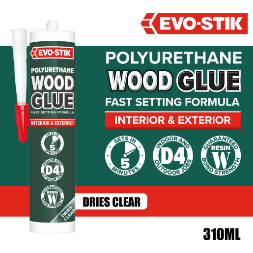 Evo-Stik Polyurethane Wood Adhesive 310ml White