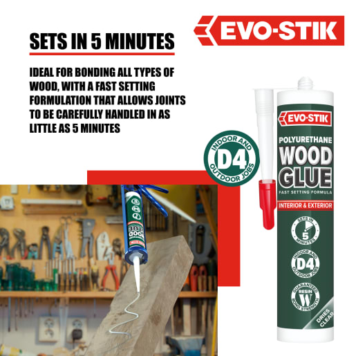 Evo-Stik Polyurethane Wood Adhesive 310ml White