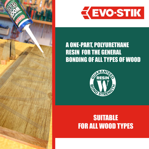 Evo-Stik Polyurethane Wood Adhesive 310ml White
