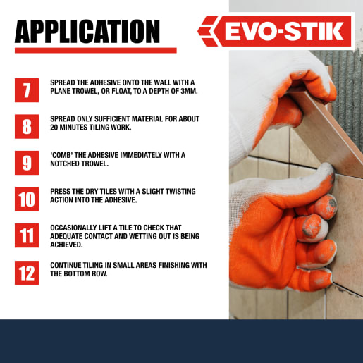 Evo-Stik Mould Resistant Standard Wall Tile Adhesive & Grout 2.5L White
