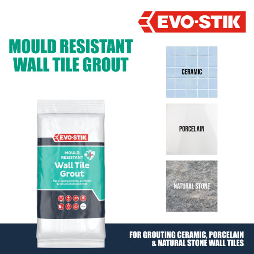 Evo-Stik Powdered Wall Tile Grout 1.5kg White