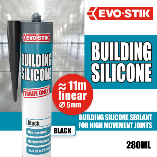 Evo-Stik Building Silicone Sealant Black
