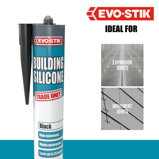 Evo-Stik Building Silicone Sealant Black