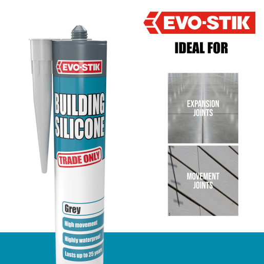 Evo-Stik Building Silicone Sealant Grey