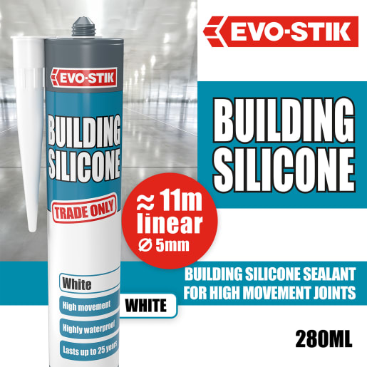 Evo-Stik Building Silicone Sealant White