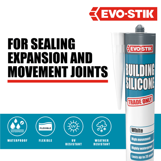 Evo-Stik Building Silicone Sealant White