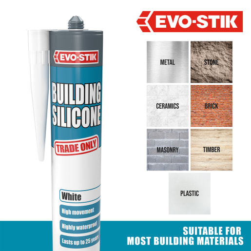 Evo-Stik Building Silicone Sealant White