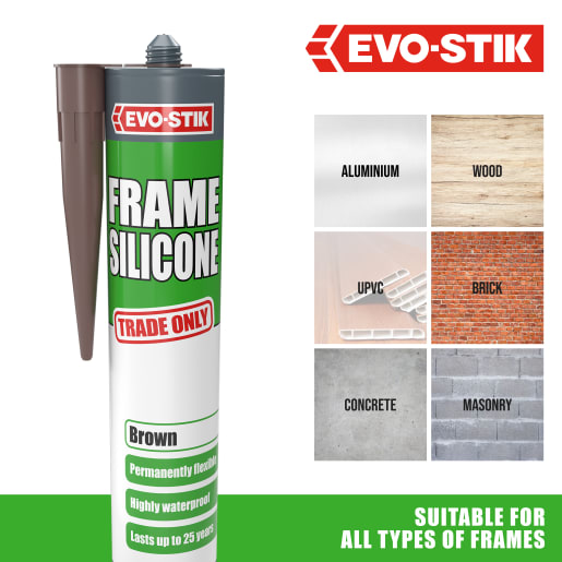 Evo-Stik Frame Silicone Sealant Brown