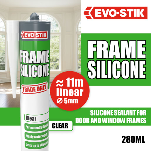Evo-Stik Frame Silicone Sealant Clear