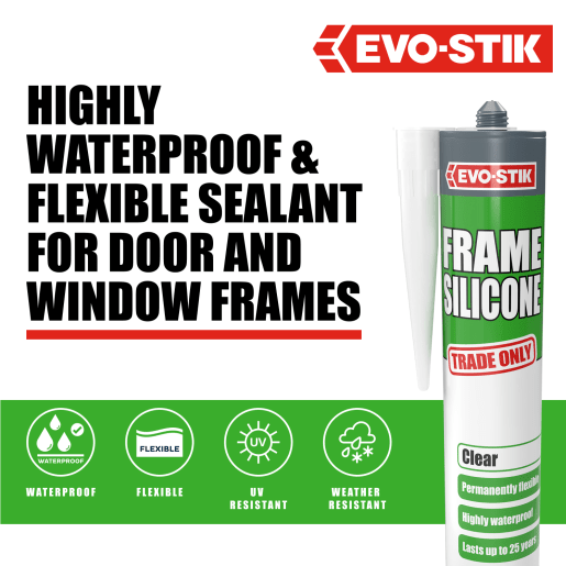 Evo-Stik Frame Silicone Sealant Clear
