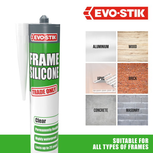 Evo-Stik Frame Silicone Sealant Clear